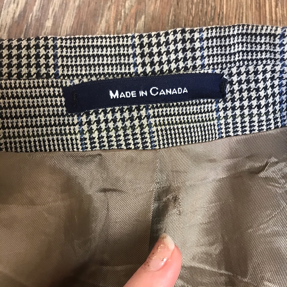 Chaps Ralph Lauren houndstooth two button blazer - Picture 4 of 8